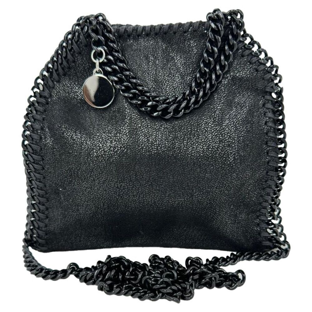 Stella McCartney Falabella Tote Bag on Black Leather